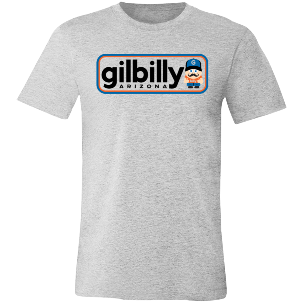 Unisex Crew Neck Shirt | Gilbilly Logo | Athletic Heather Gray