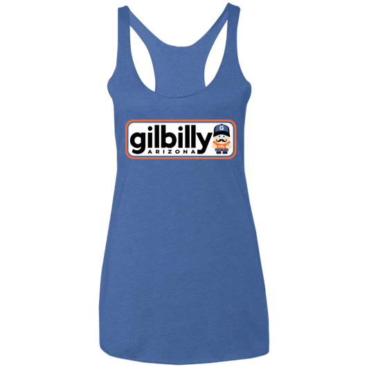 Women's Racerback Tank | Gilbilly | Vintage Blue