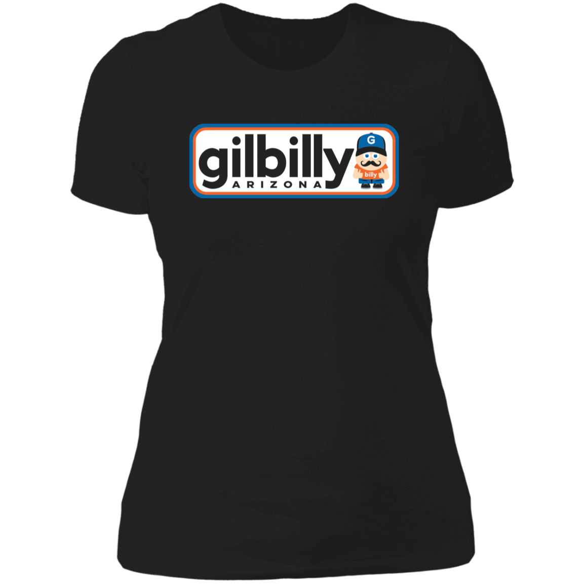 Boyfriend T-Shirt | Gilbilly Logo | Black