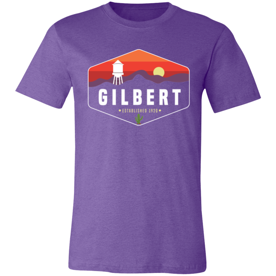 Unisex Crew Neck Shirt | Gilbert Sunset | Team Purple