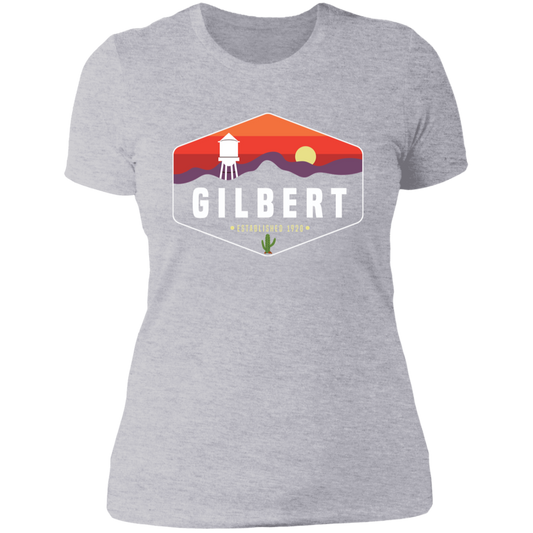 Boyfriend T-Shirt | Gilbert Sunset | Heather Gray