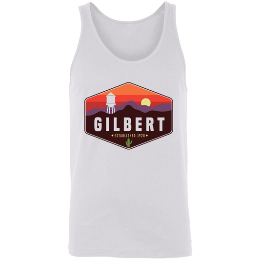 Gilbert Sunset | Unisex Tank Top | White