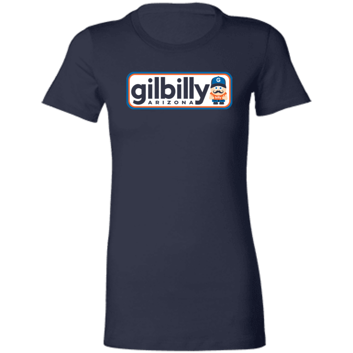 Women's Cut Shirt | Gilbilly Logo | Navy