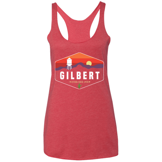 Women's Racerback Tank | Gilbert Sunset | Vintage Red