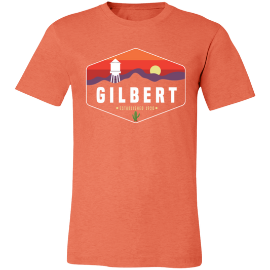 Unisex Crew Neck Shirt | Gilbert Sunset | Heather Orange