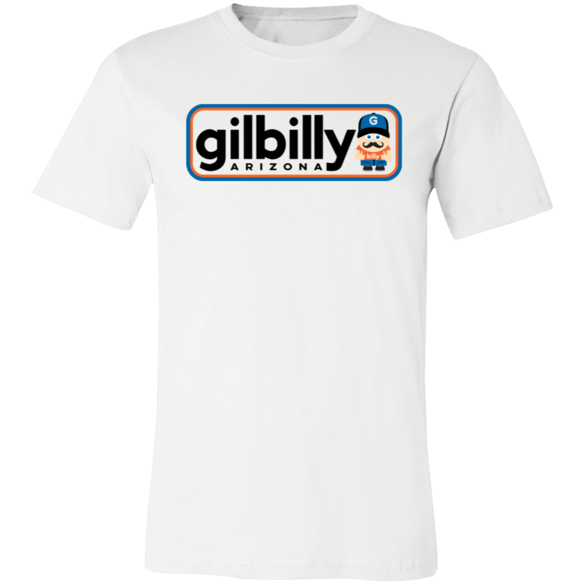 Unisex Crew Neck Shirt | Gilbilly Logo | White