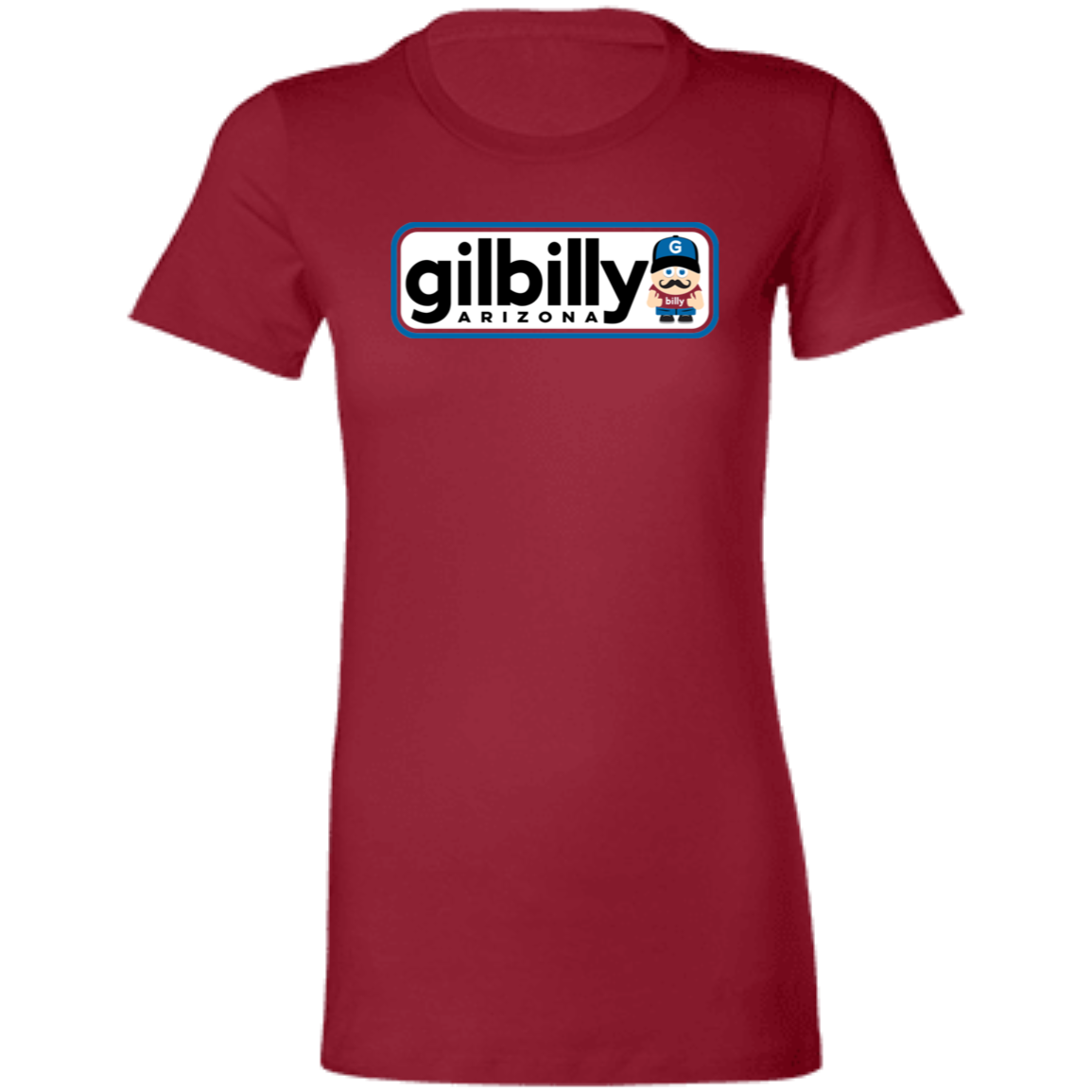 Women's Cut Shirt | Gilbilly Logo | Cardinal