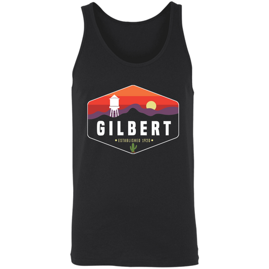 Gilbert Sunset | Unisex Tank Top | Black