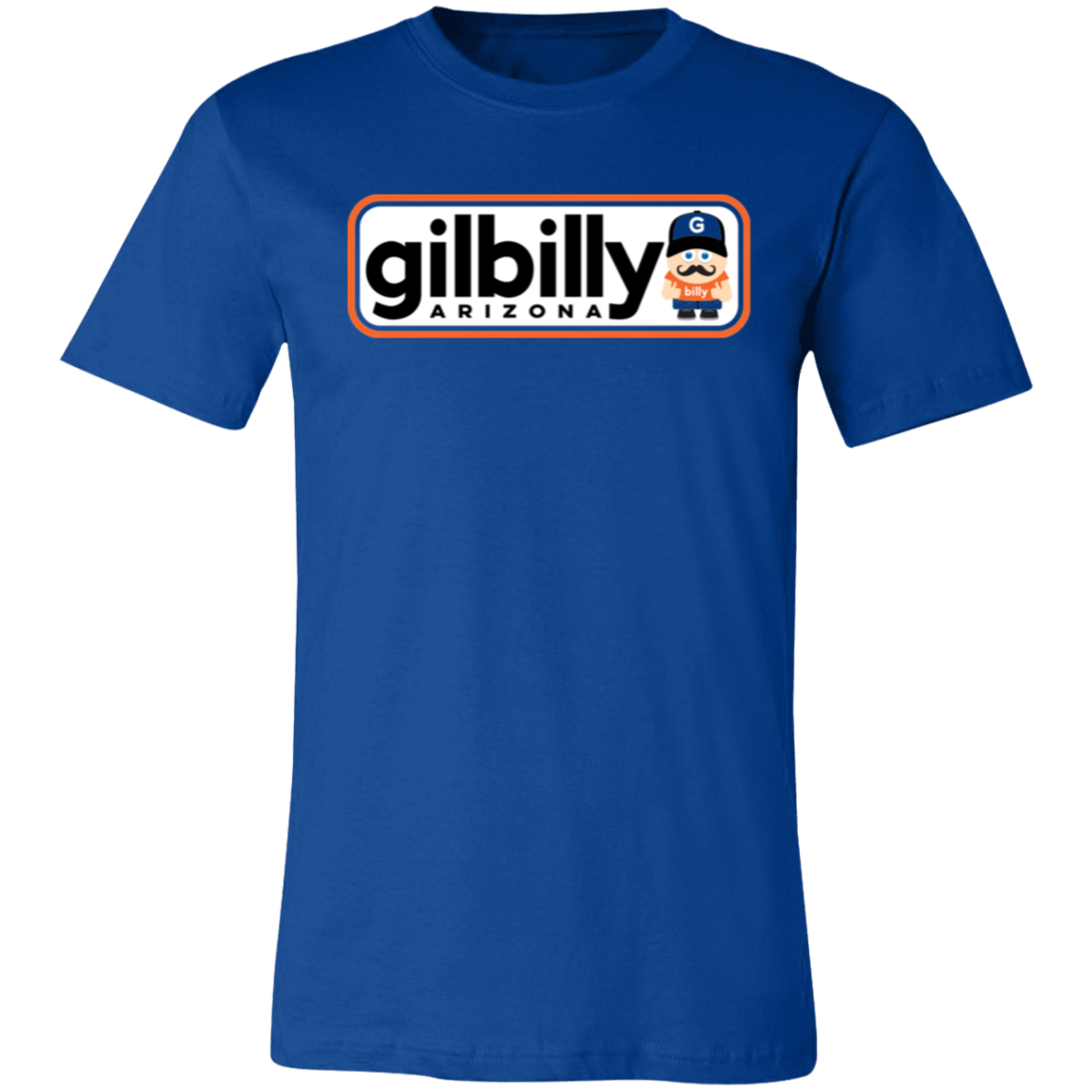 Unisex Crew Neck Shirt | Gilbilly Logo | True Royal