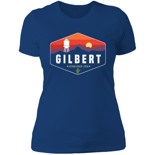 Boyfriend T-Shirt | Gilbert Sunset | Royal Blue