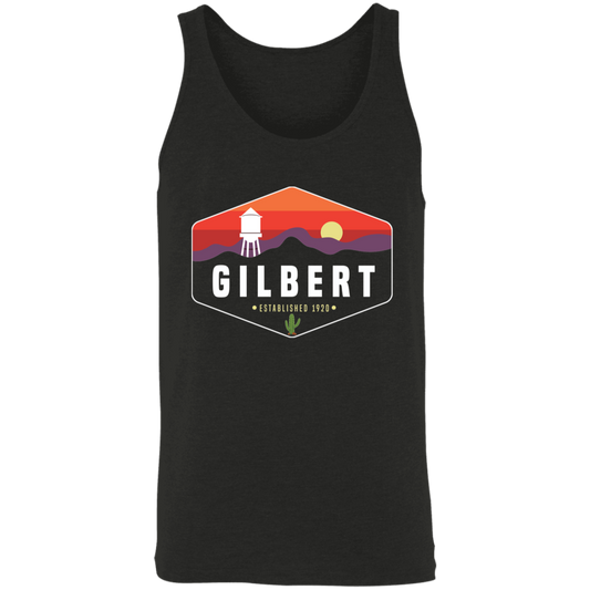 Gilbert Sunset | Unisex Tank Top | Charcoal