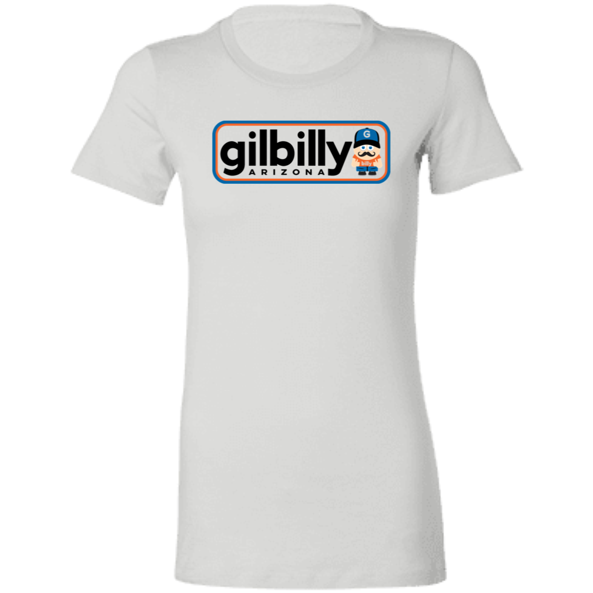 Women's Cut Shirt | Gilbilly Logo | White