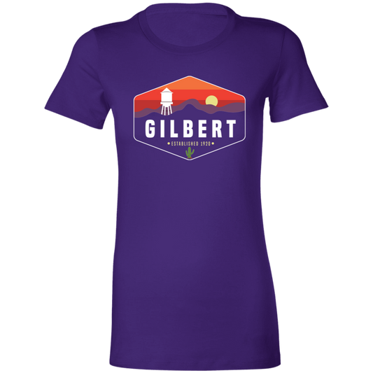 Women's Cut Shirt | Gilbert Sunset | Team Purple