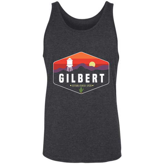 Gilbert Sunset | Unisex Tank Top | Dark Grey Heather