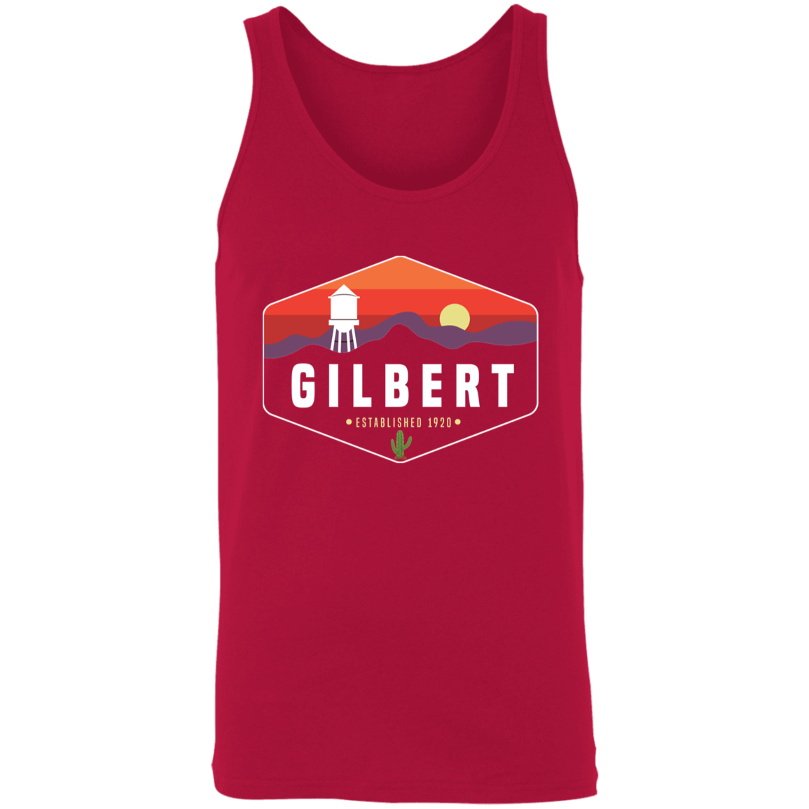 Gilbert Sunset | Unisex Tank Top | Red