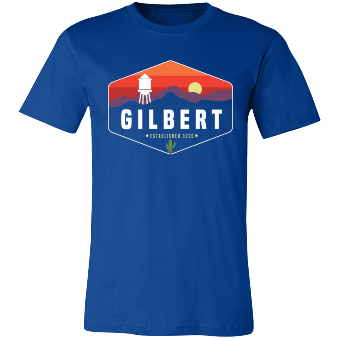 Unisex Crew Neck Shirt | Gilbert Sunset | True Royal Blue