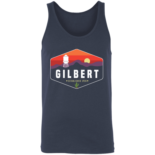 Gilbert Sunset | Unisex Tank Top | Navy