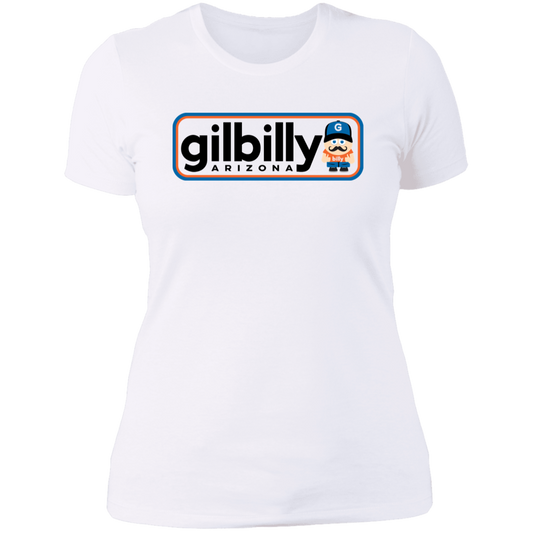 Boyfriend T-Shirt | Gilbilly Logo | White