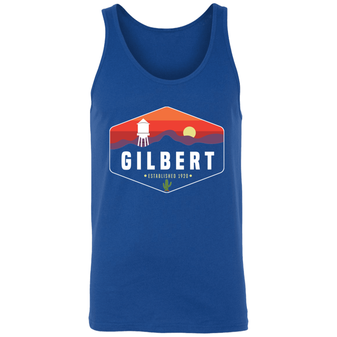 Gilbert Sunset | Unisex Tank Top | True Royal Blue