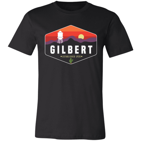 Unisex Crew Neck Shirt | Gilbert Sunset | Black