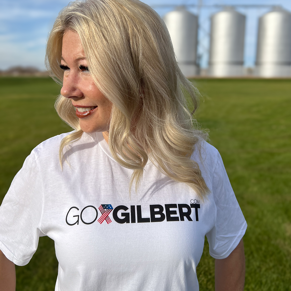 Go Gilbert | Patriot | White T-Shirt